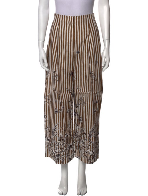 Lela Rose Striped Wide Leg Pants