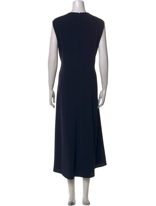 Lela Rose Crew Neck Long Dress