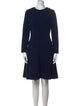 Lela Rose Virgin Wool Knee-Length Dress