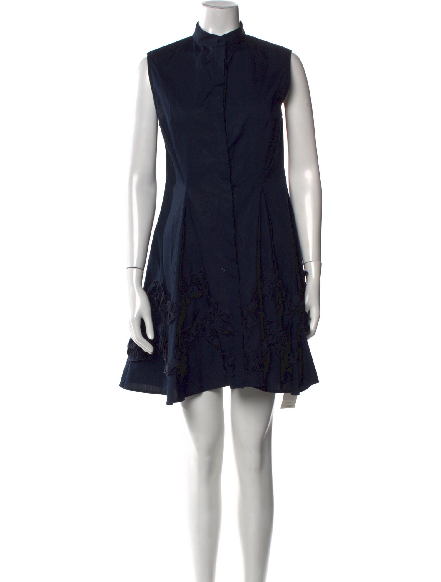 Lela Rose Mock Neck Mini Dress