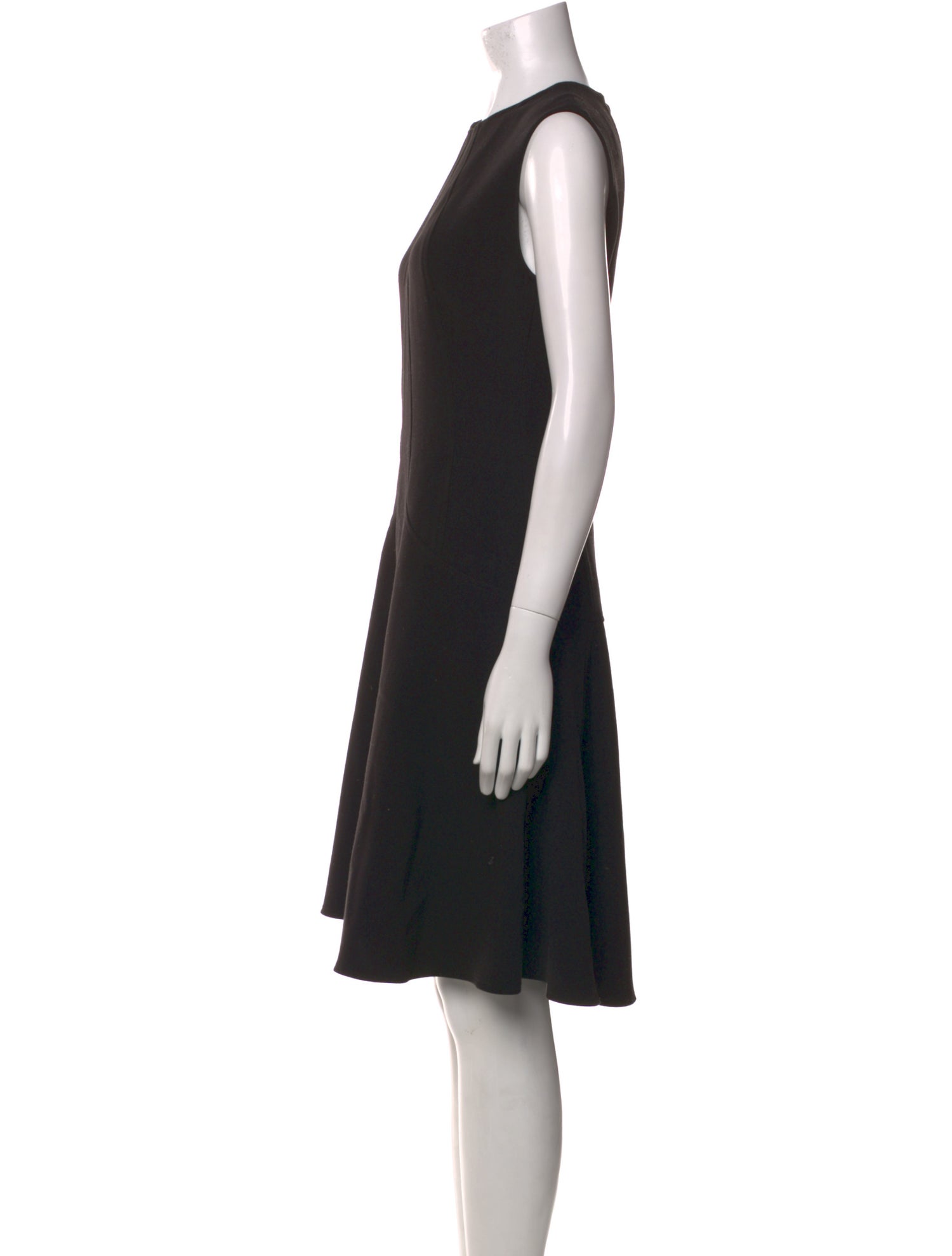 Lela Rose Crew Neck Knee-Length Dress