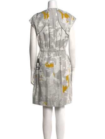 Lela Rose Printed Knee-Length Dress