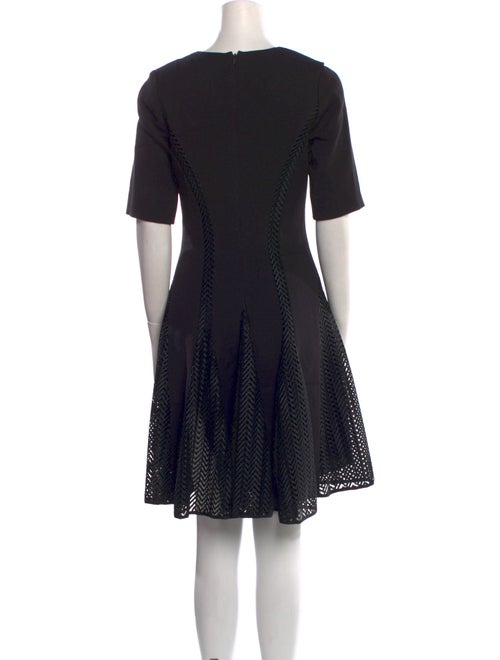 Lela Rose Crew Neck Knee-Length Dress