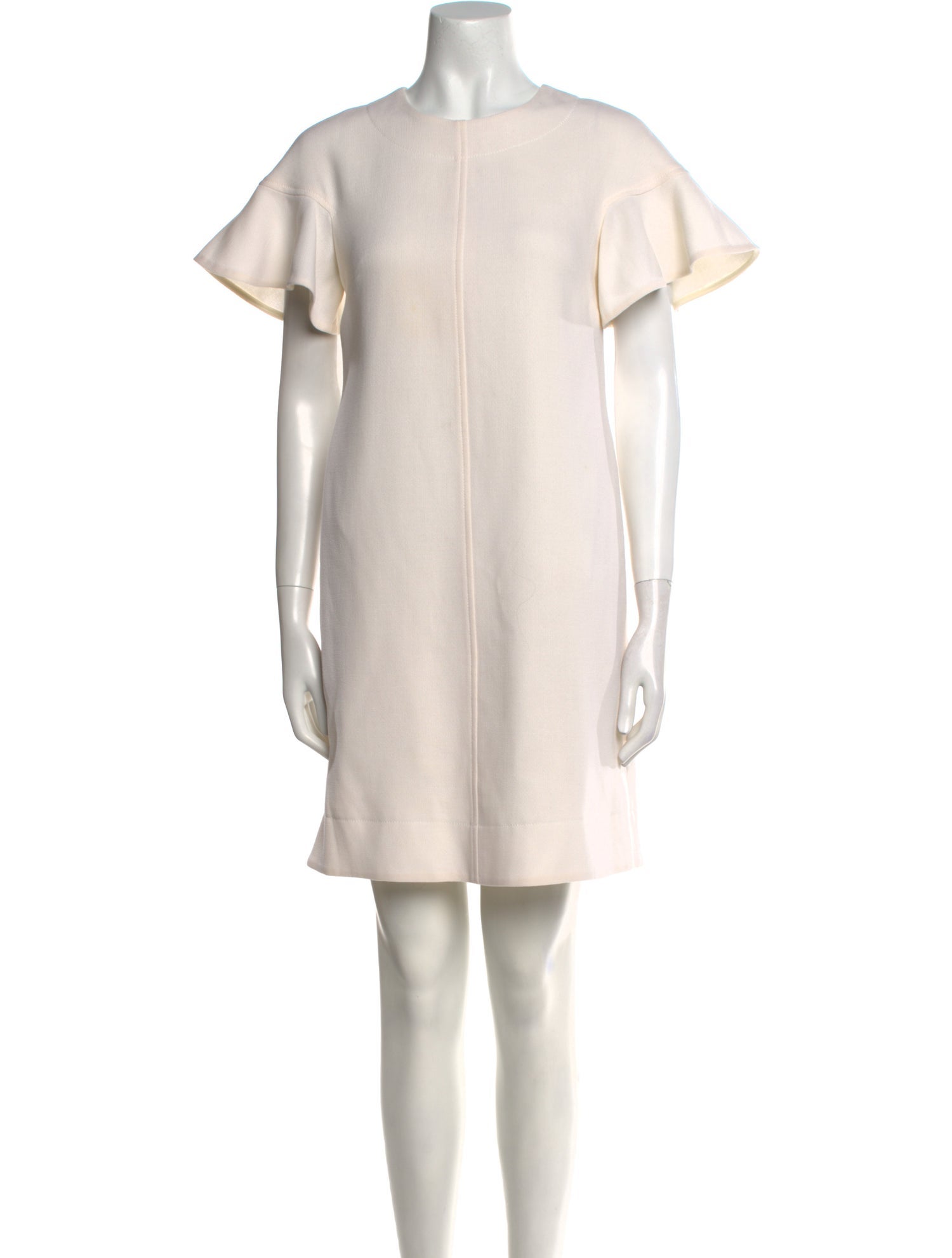 Lela Rose Crew Neck Mini Dress