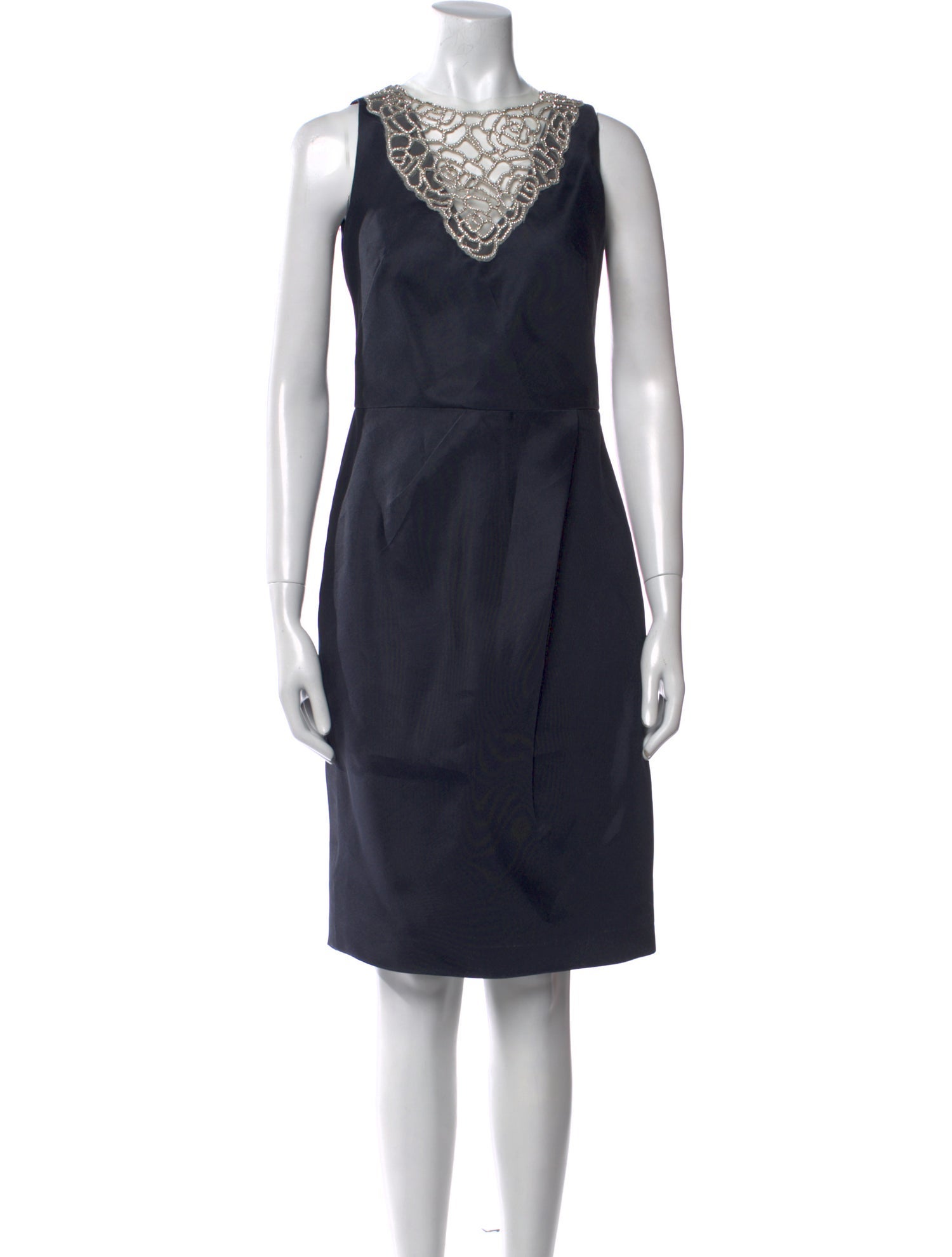 Lela Rose Silk Knee-Length Dress