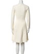 Lela Rose Crew Neck Knee-Length Dress