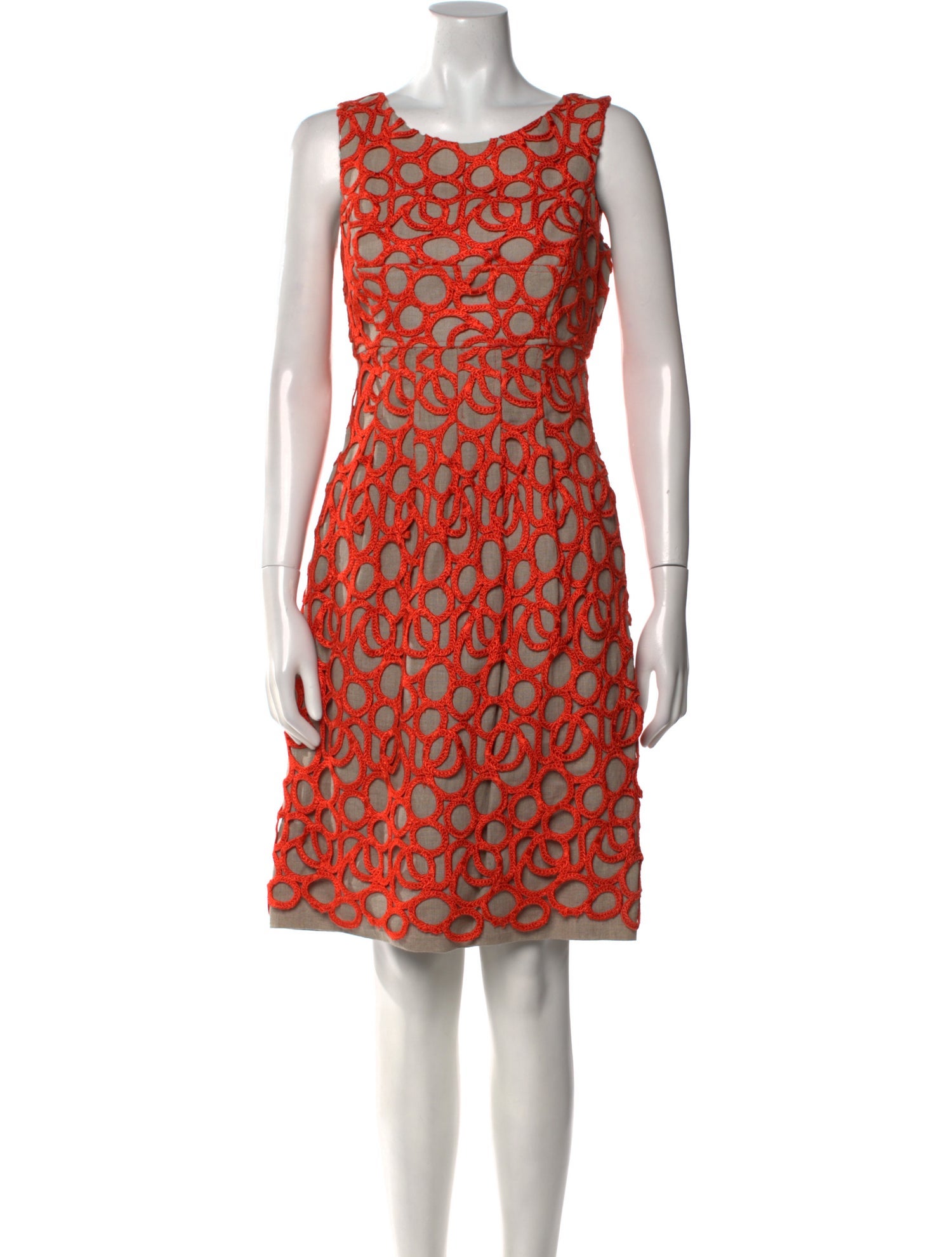 Lela Rose Printed Knee-Length Dress