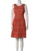 Lela Rose Printed Knee-Length Dress