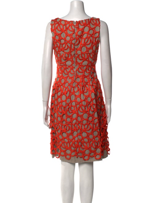 Lela Rose Printed Knee-Length Dress