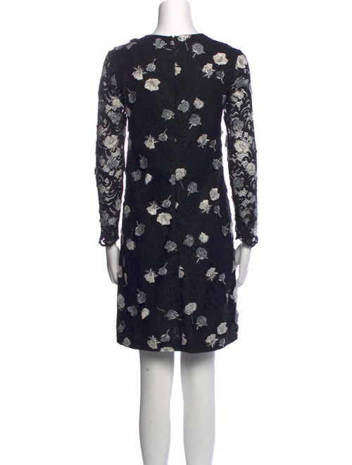 Lela Rose Floral Print Mini Dress