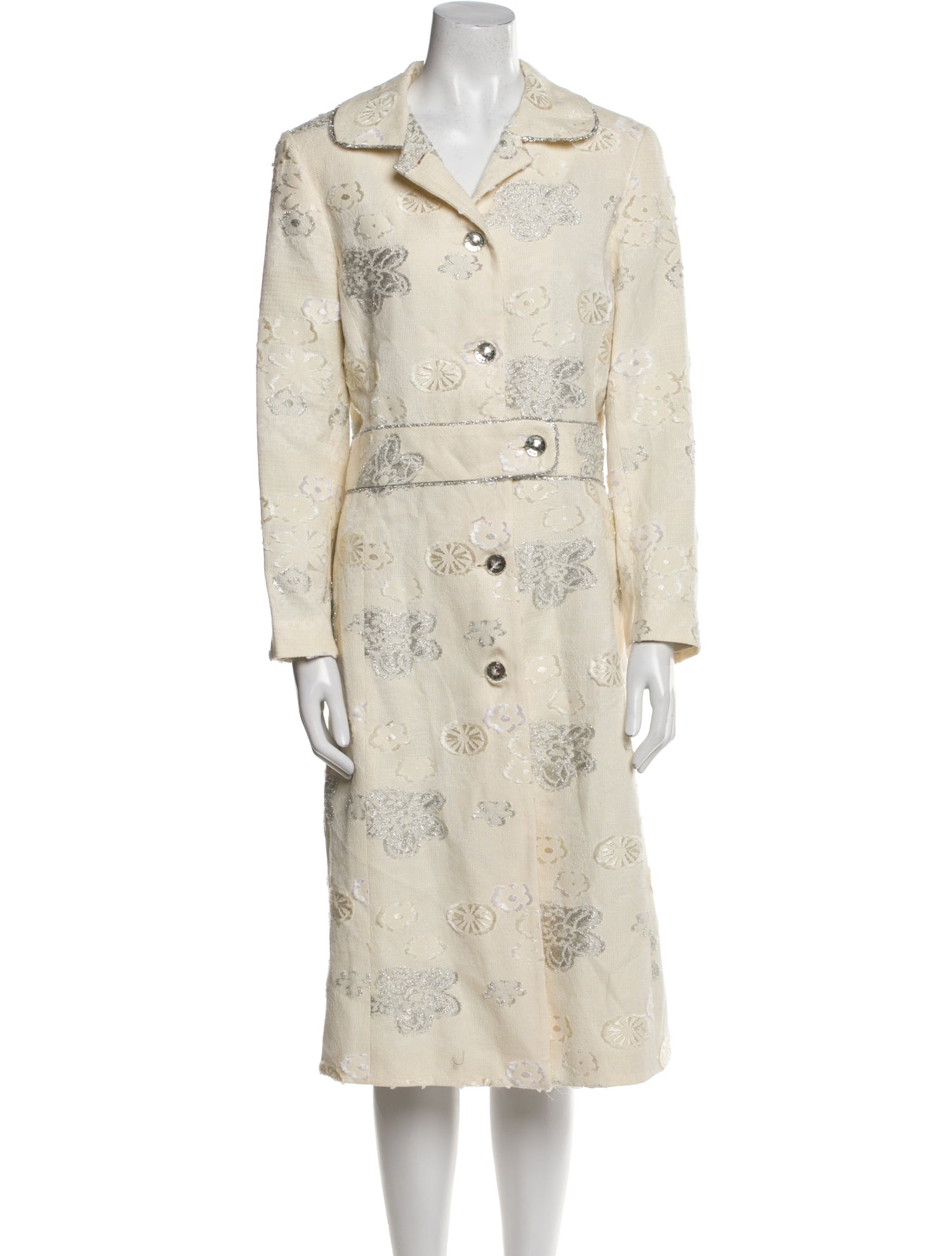 Lela Rose Printed Trench Coat