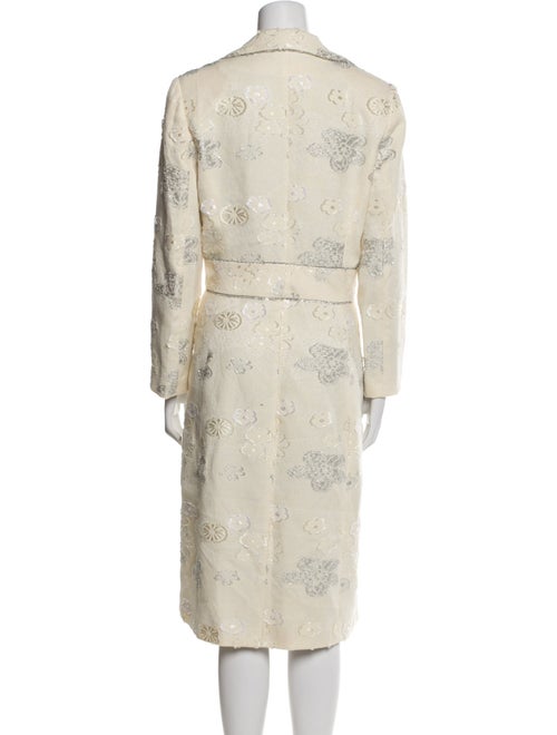 Lela Rose Printed Trench Coat