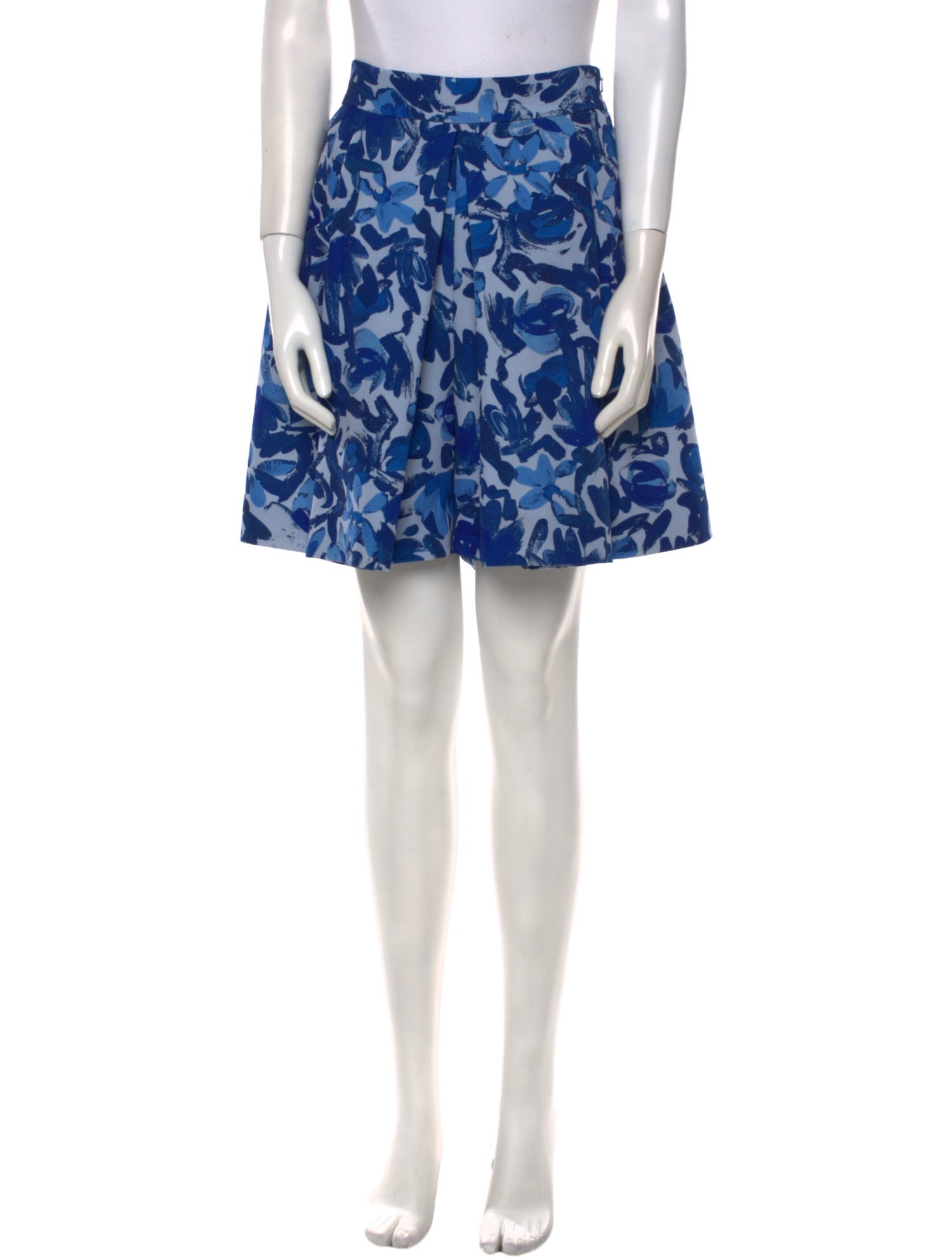 Lela Rose Floral Print Mini Skirt