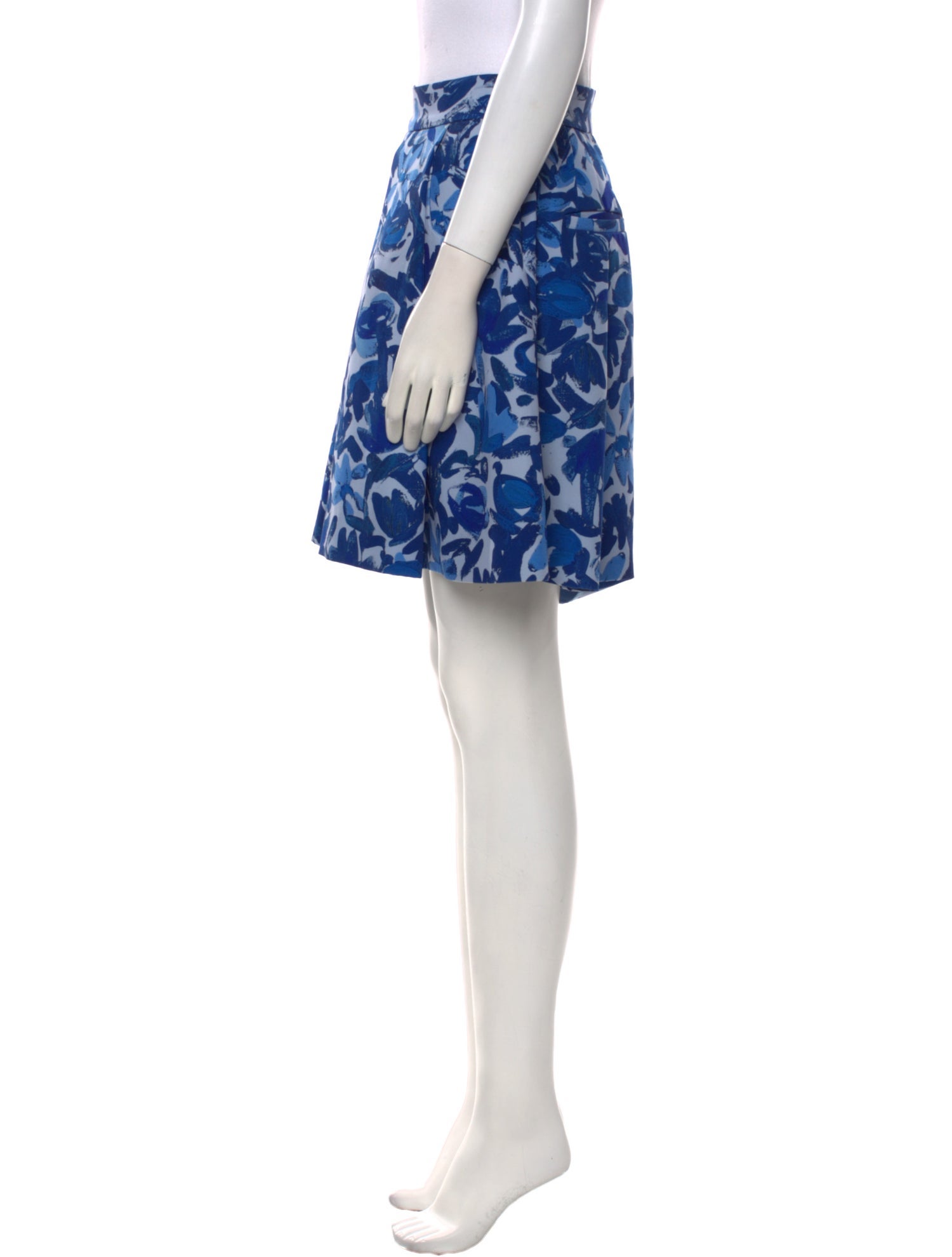 Lela Rose Floral Print Mini Skirt