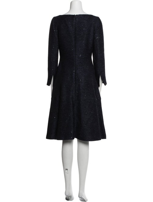 Lela Rose Bateau Neckline Knee-Length Dress