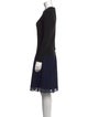 Lela Rose Wool Knee-Length Dress