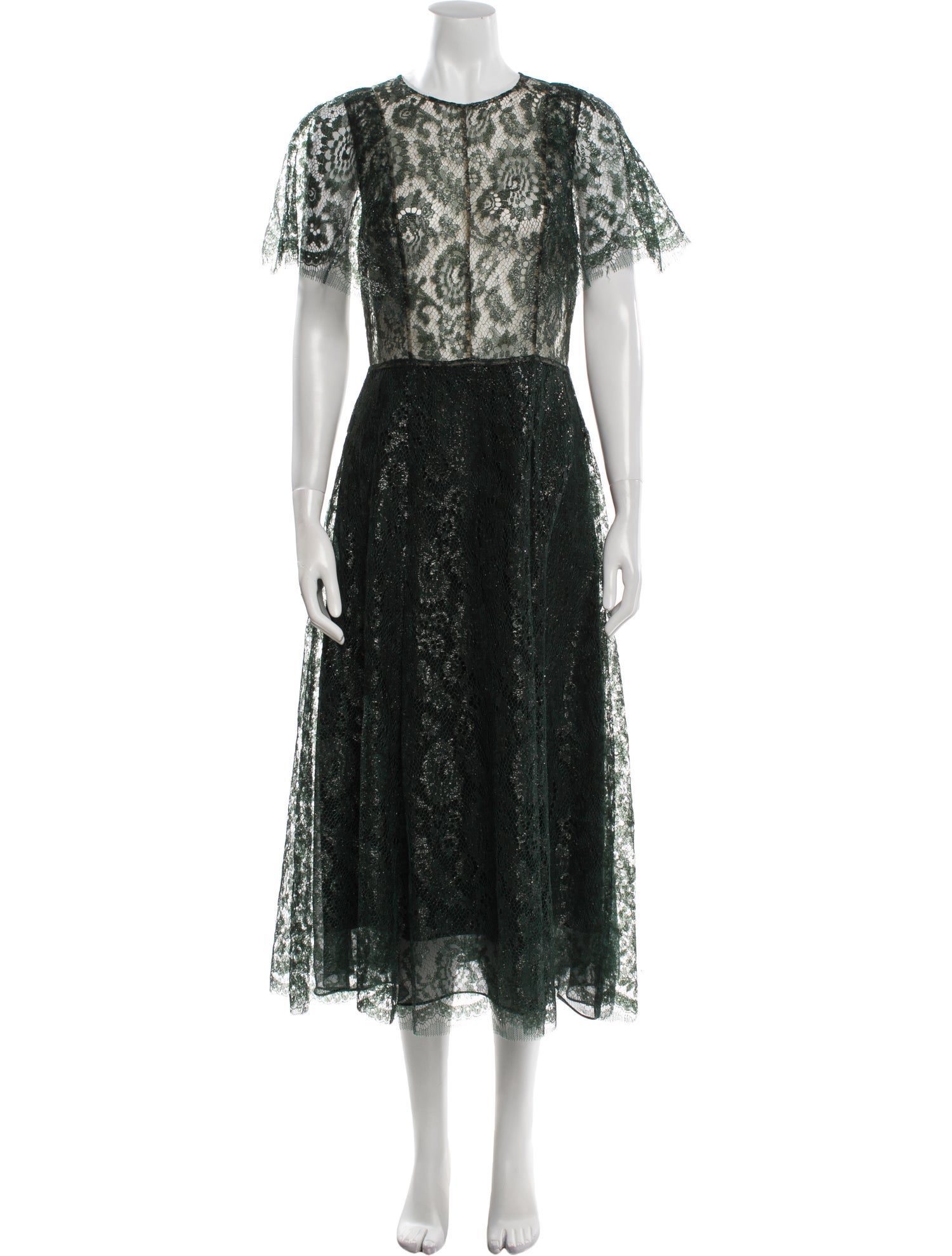 Lela Rose Lace Long Dress