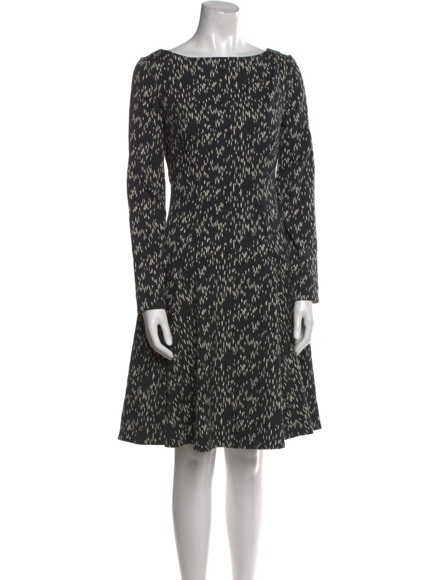 Lela Rose Printed Knee-Length Dress