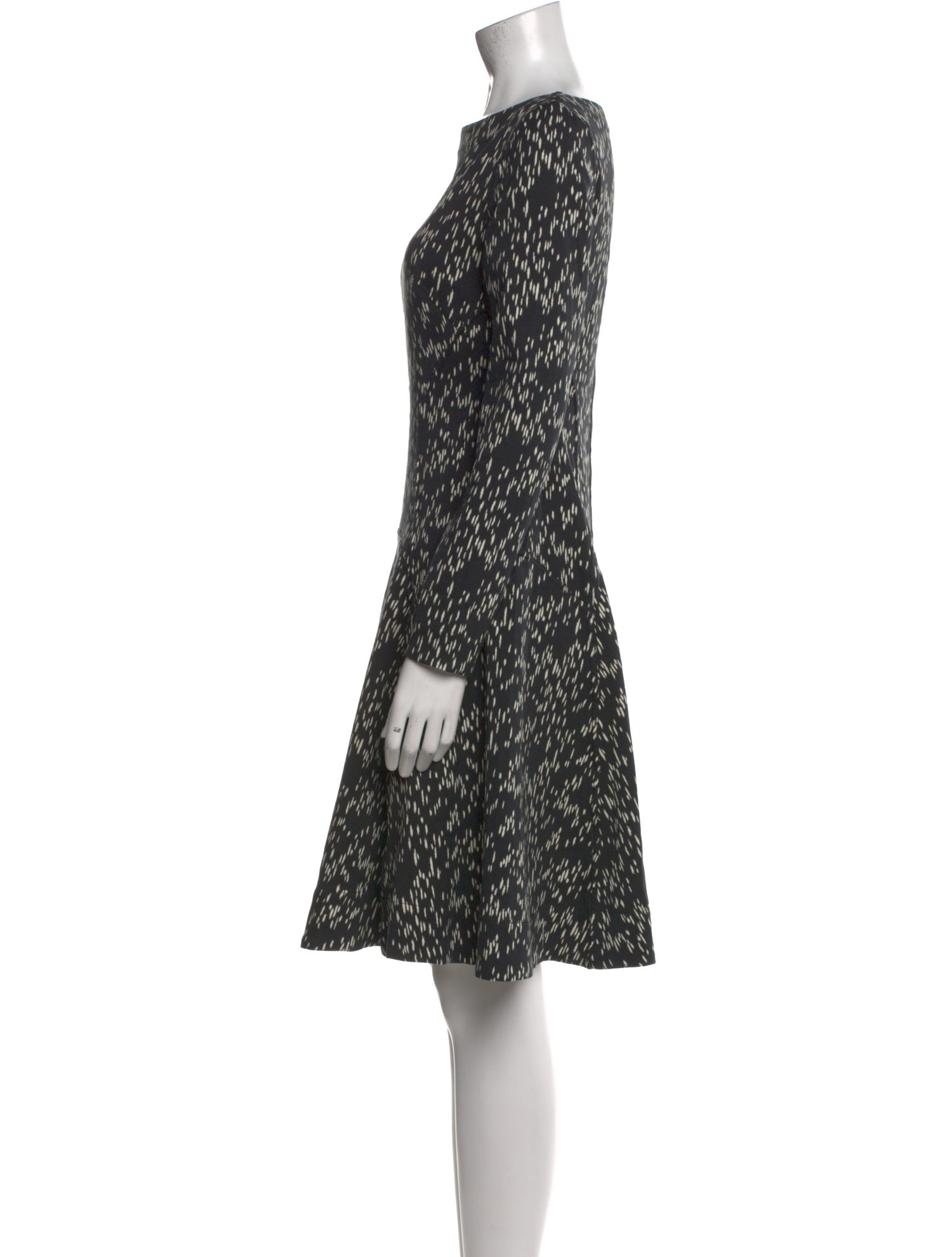 Lela Rose Printed Knee-Length Dress