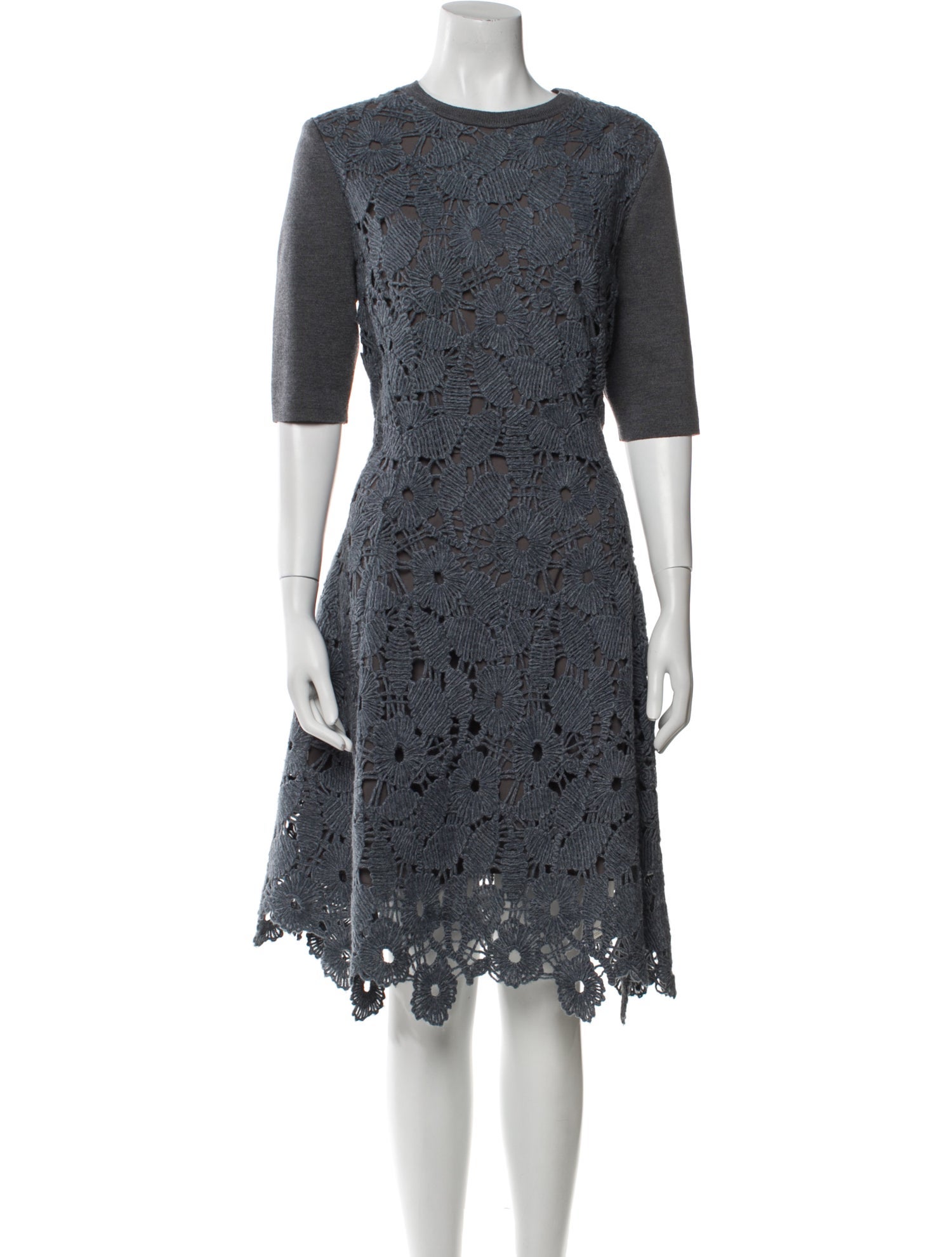 Lela Rose Merino Wool Knee-Length Dress