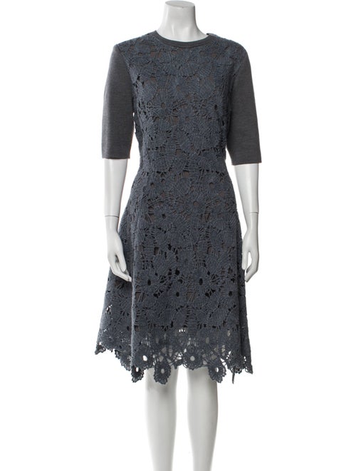 Lela Rose Merino Wool Knee-Length Dress