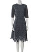 Lela Rose Merino Wool Knee-Length Dress