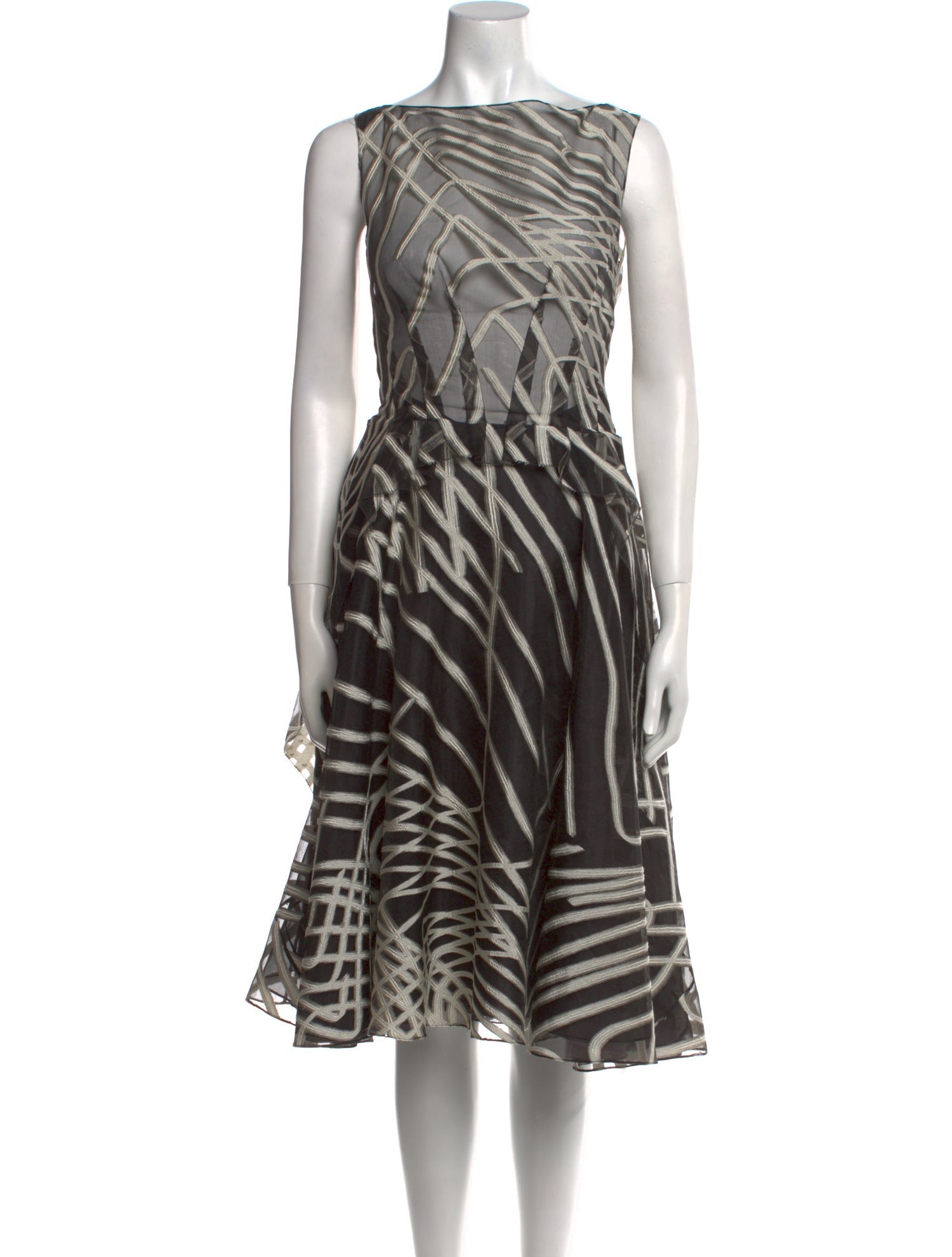 Lela Rose Silk Knee-Length Dress