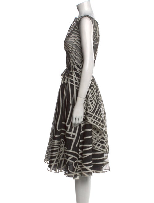 Lela Rose Silk Knee-Length Dress