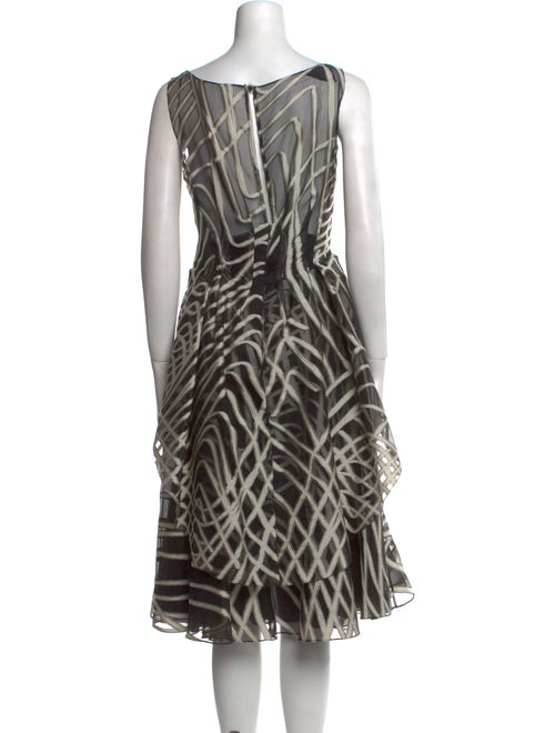 Lela Rose Silk Knee-Length Dress