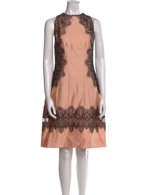 Lela Rose Wool Knee-Length Dress