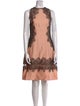 Lela Rose Wool Knee-Length Dress