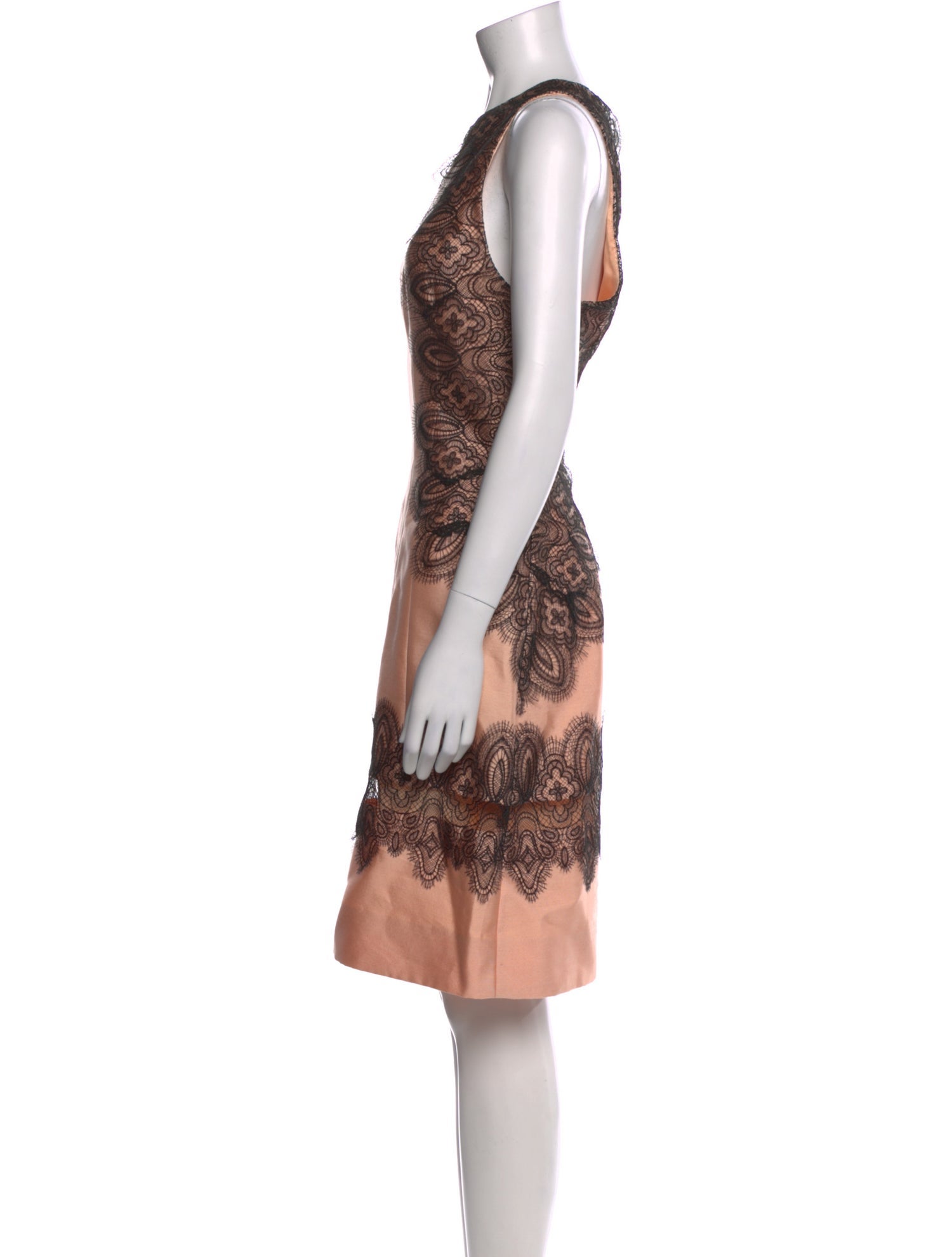 Lela Rose Wool Knee-Length Dress