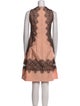 Lela Rose Wool Knee-Length Dress