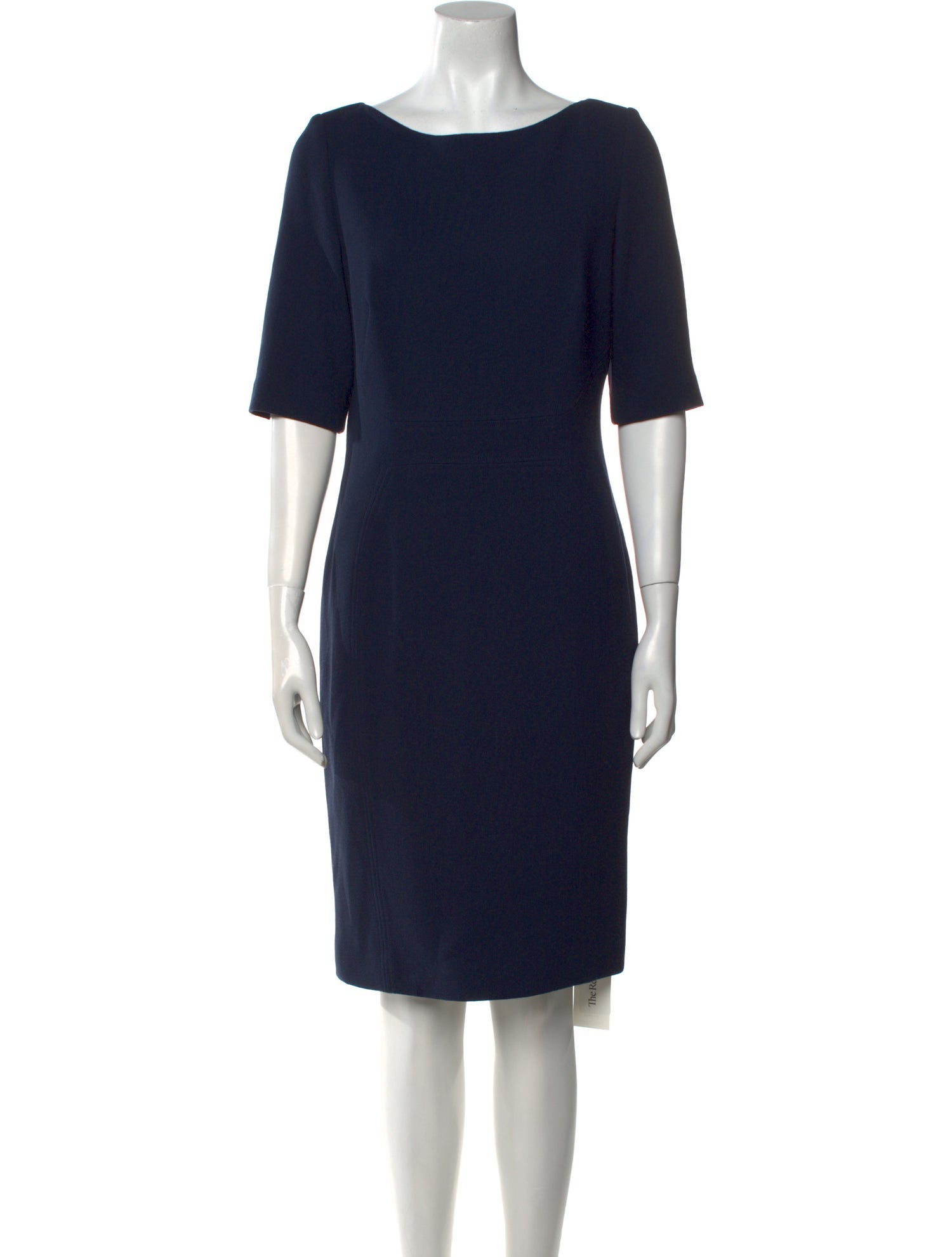 Lela Rose Scoop Neck Knee-Length Dress