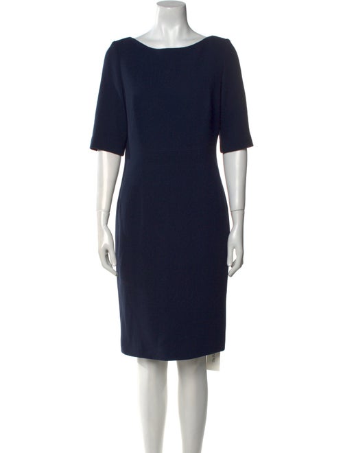 Lela Rose Scoop Neck Knee-Length Dress