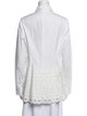 Lela Rose Long Sleeve Button-Up Top