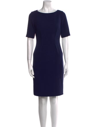 Lela Rose Bateau Neckline Knee-Length Dress