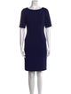 Lela Rose Bateau Neckline Knee-Length Dress