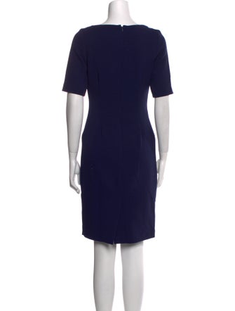 Lela Rose Bateau Neckline Knee-Length Dress