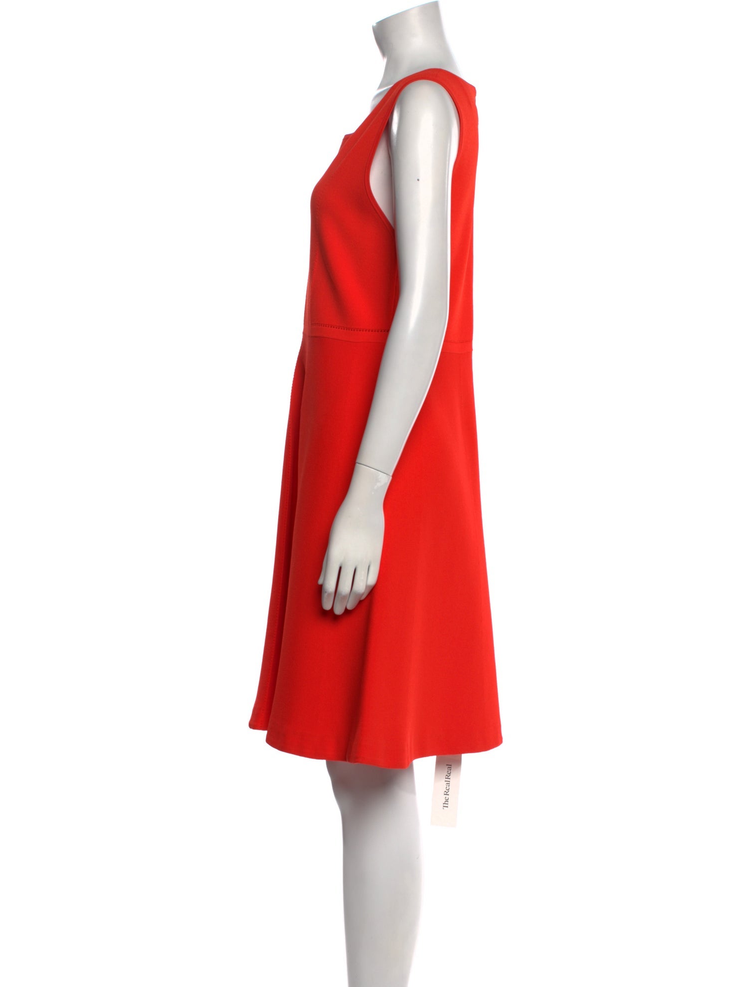 Lela Rose Scoop Neck Knee-Length Dress