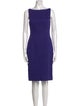 Lela Rose Wool Knee-Length Dress