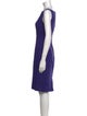 Lela Rose Wool Knee-Length Dress