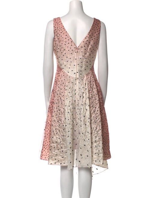 Lela Rose Virgin Wool Midi Length Dress