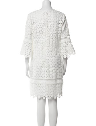 Lela Rose Scoop Neck Knee-Length Dress