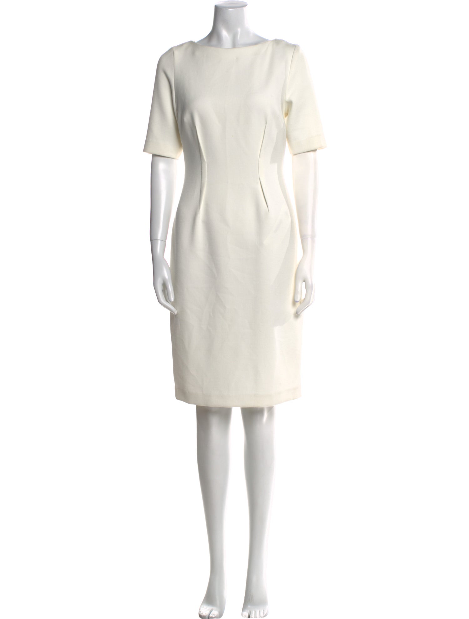 Lela Rose Bateau Neckline Knee-Length Dress