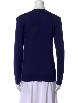 Lela Rose Wool Crew Neck Sweater
