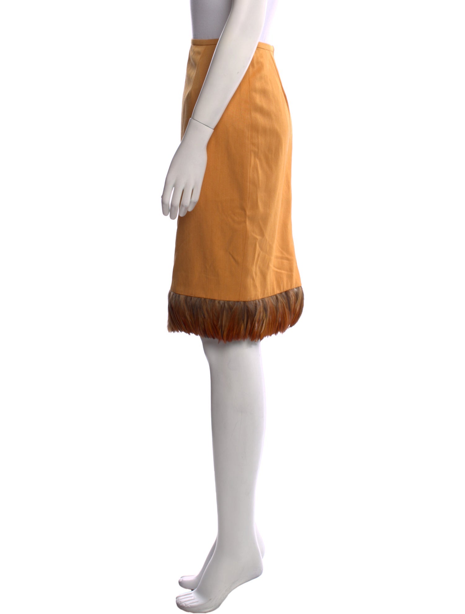 Lela Rose Silk Knee-Length Skirt