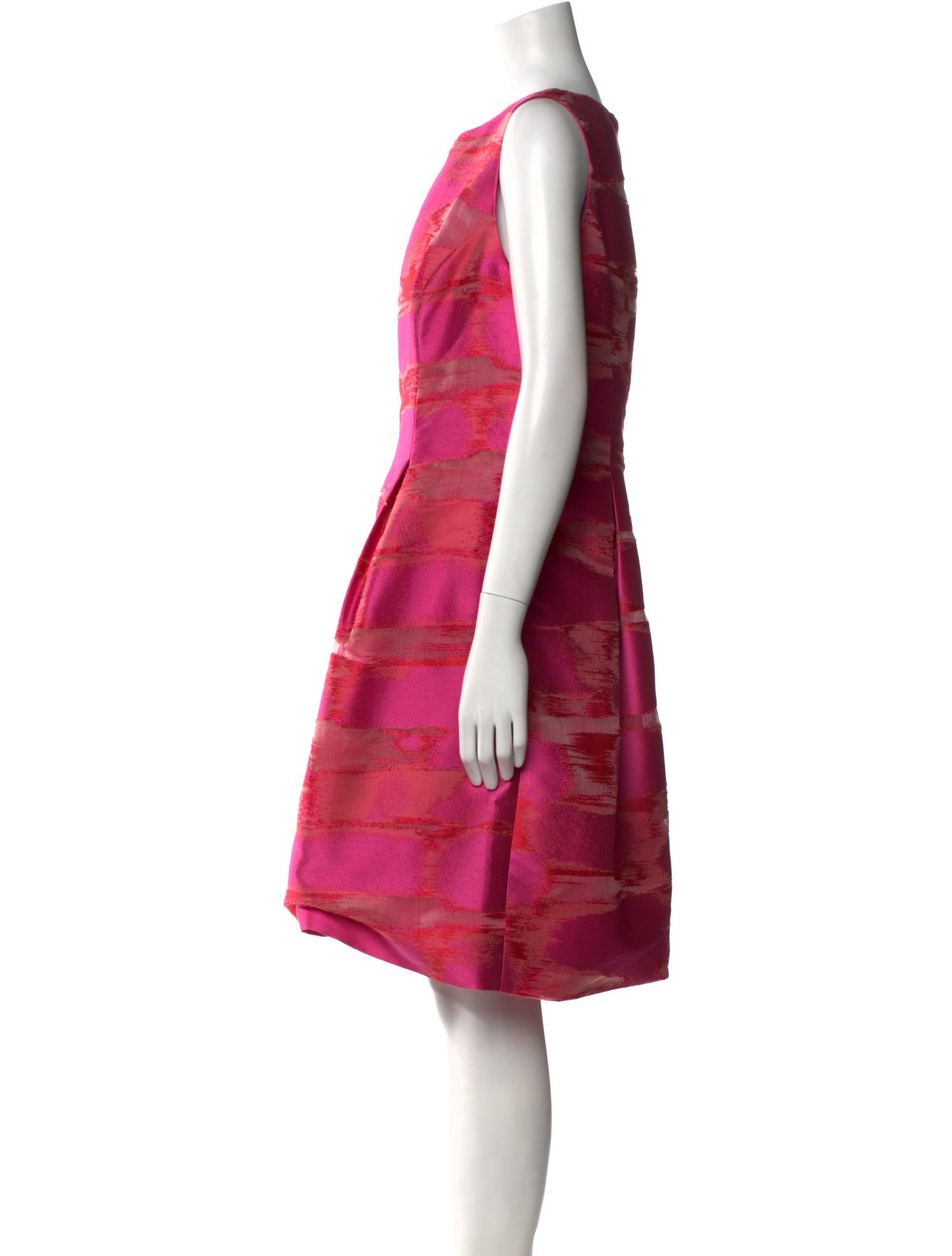 Lela Rose Printed Knee-Length Dress