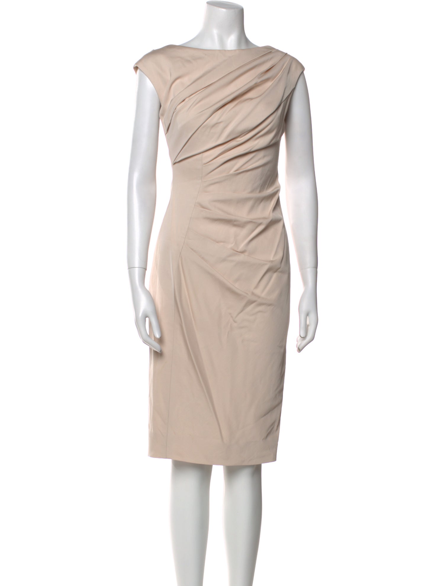 Lela Rose Bateau Neckline Knee-Length Dress