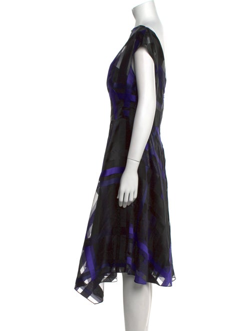 Lela Rose Printed Midi Length Dress